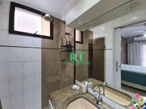 Imagem 18 de 22 de Apartamento Na Praia, 3 Dormitórios, Sendo 2 Suítes, Sacada, Piscina, 1 Vaga De Garagem, Praia Das Astúrias - Guarujá/sp. - Ap3869