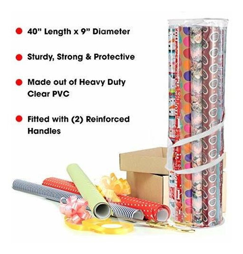Primode Gift Paper Storage Bag Organizer For All Your Wrap