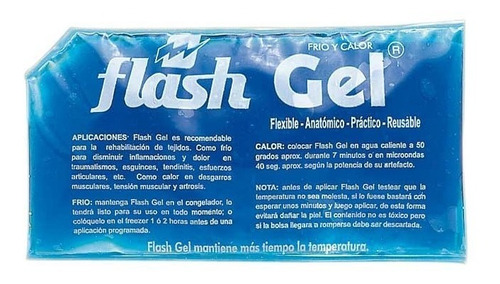Imagen 1 de 6 de Gel Pack Frio Calor Reusable Flash Terapeutico Hielo Lesion