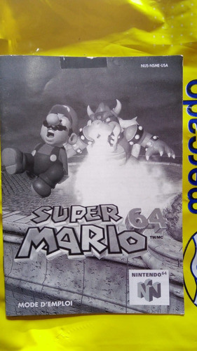 Super Mario 64 Manual Canadiense Original