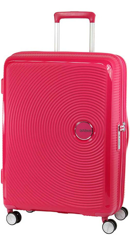 Maleta American Tourister Rígida Curio Rosada Mediana Color Rosado