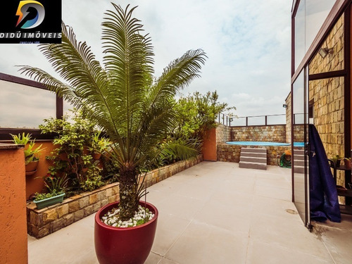 Imagem 2 de 30 de Excelente Cobertura Duplex Com 212 M² No Bosque Da Saúde, Sendo 3 Dormitórios, 1 Suíte, Ampla Área Externa Com Churrasqueira E Piscina Privativos, 2 Vagas. - Cb00006 - 69287657