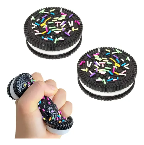 Facaihy Set De 8 Squishies – 2 Oreo Y 5 Patas De Gato, Con 1 Galleta, Juguetes Antiestrés De Silicona Suave, No Tóxicos, Para Niños Y Adultos