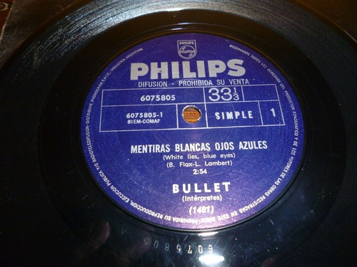 Lp Vinilo - Simple - Bullet - Mentiras Blancas Ojos Azules