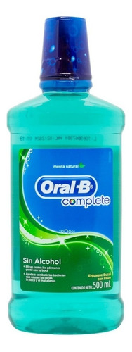 Oral B Complete Enjuague Bucal Cuidado Dental Menta Natural