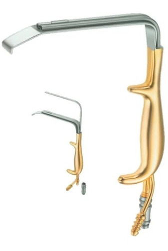 Retractor De Mamoplastía Tubo Succión Luz Fibra 19cm X 36 Mm