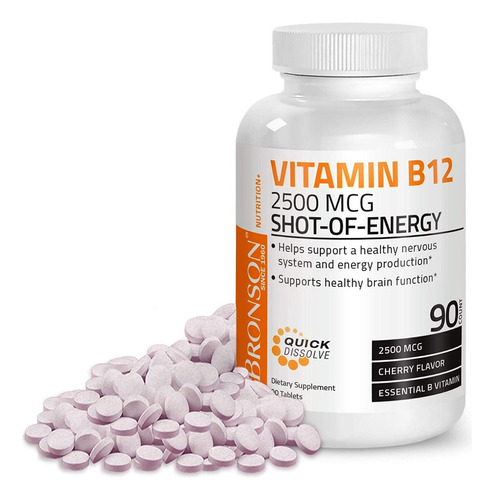 Vitamina B12 2500 Mcg Bronson - Un - Unidad A $1833