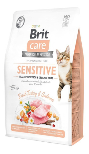 Alimento Gatos Brit Care Grain-free Sensitive Healthy 2kg