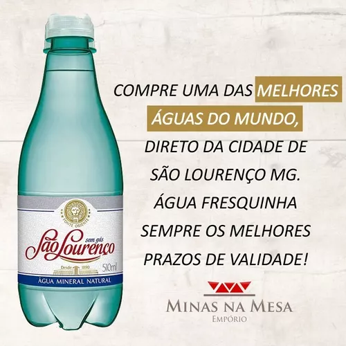 Kit 12 Água Mineral São Lourenço Sem Gás Garrafa 300 Ml