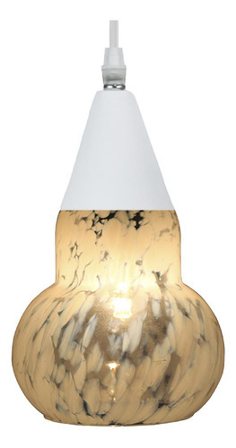 Lustre Pendente Taschibra Verona Transparente Leitoso Branco