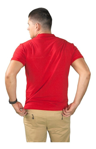 Playera Tipo Polo Para Hombre Slim Fit
