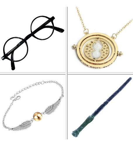 15 Piezas Harry Potter Anime Kit Ropa Capa Accesorios