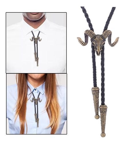 Cabeza De Cabra Western Bolo Tie Corbata De Vaquero Collar