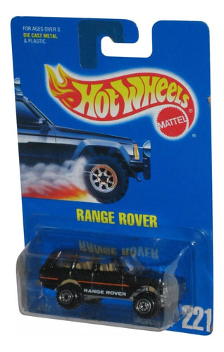 Hot Wheels Black Range Rover (1991) Mattel Die-cast Toy Car