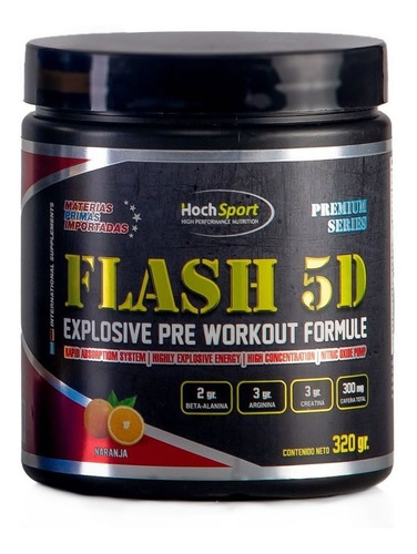 Flash 5d Pre Entreno X 320 G. Hoch Wertig C/ Arginina