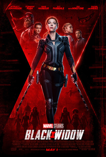 Posters Cine Black Widow Marvel Peliculas Lona 120x80 Cm