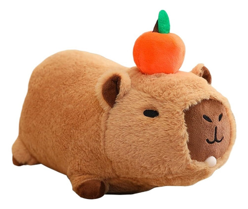 Soplador Burbuja Capibara Juguete De Peluche,mandarina, 20cm