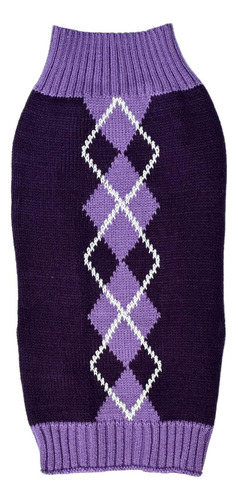 Argyle Knit Pet Sweaters Ropa Para Perros Pequeños, Clásico