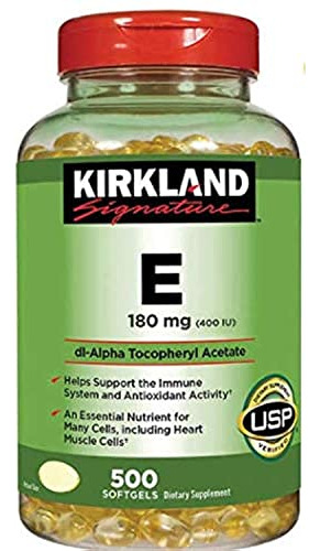 Kirkland Sign Vitamina E 400 I. U. 500 Softgels Por Obbim