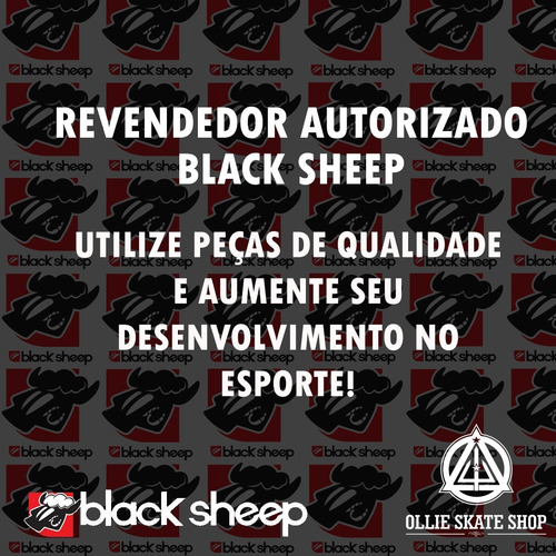 Imagem 6 de 7 de Rodinha Skate Black Sheep 97a 53mm E Rolamento Abec 9