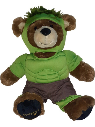 Exclusivo Oso Peluche Hulk Bearemy Avengers De Build-a-bear