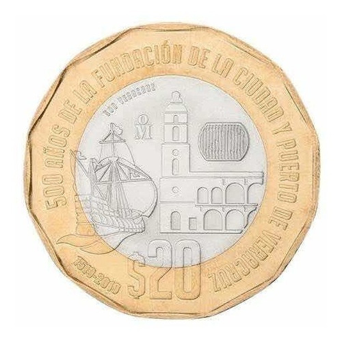 Moneda Conmemorativa Del Estado De Veracruz