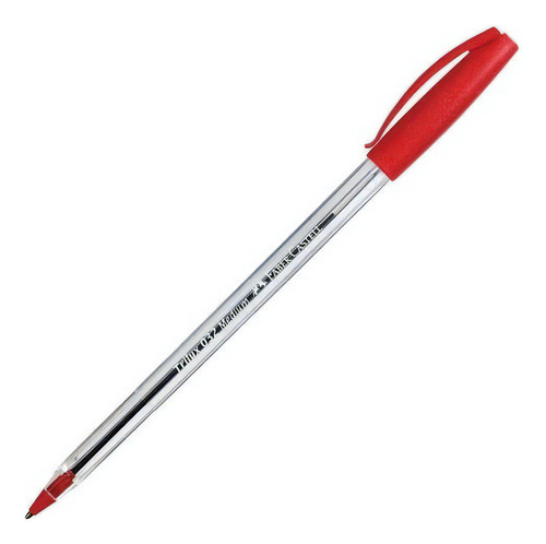 Bolígrafo Lapicera Faber Castell Trilux 032 Rojo