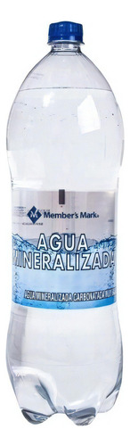 Agua Natural Mineralizada Members Mark 2 Litros Carbonatada