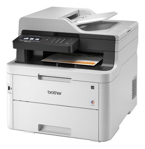 Imagen 3 de 3 de Impresora a color multifunción Brother MFC-L3 Series MFC-L3750CDW con wifi blanca y gris 220V - 240V
