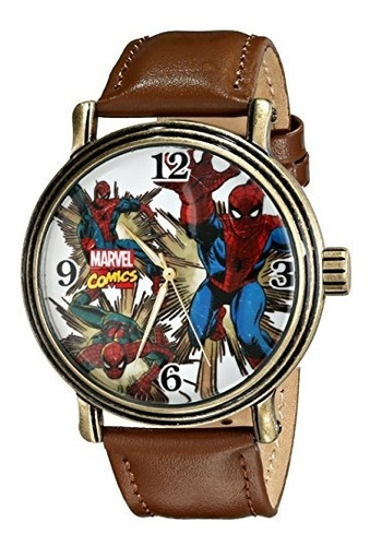 Reloj De Cuarzo Analógico Spiderman Marvel Para Hombre