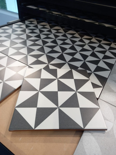 Porcelanato España Vives Terrades Grafito 20x20 Sim/calcáreo