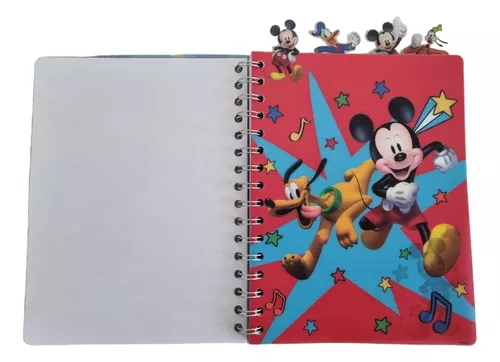 Disney Mickey and Friends - Libreta de autógrafos con encuadernación en  espiral (2 unidades)