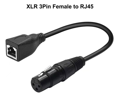 Xu Cable Adaptador Xlr Rj45 De 3 Pines, Xlr Macho De 3