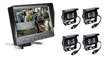 Comprar Pantalla Dvr Camion + 4 Camaras + Cables Grabacion Sd 256gb