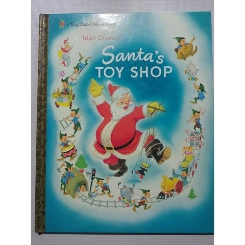 Libro Disney Santas Toy Shop Big Little Golden Books