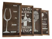 Comprar Cuadro Porta Corchos Vinos Regalo Frases 27 X 50