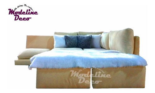 Esquinero Cama 2,60 X 1,90 Tela A Eleccion !! Super Oferta !