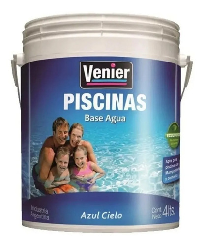 Venier Piscinas Al Agua Azul 4 Litros