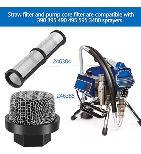 Kit De Filtro Pulverizador Airless, Compatible Con 390 395 4