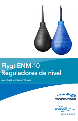 Regulador De Nivel Flygt Enm-10, Con 20 Metros De Cable.