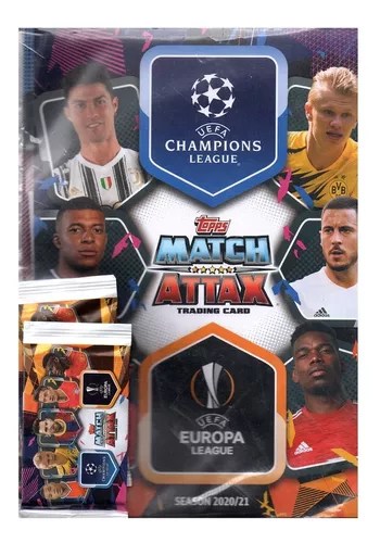 Topps Match Attax 2020 2021 Jogo de cartas colecionáveis UEFA