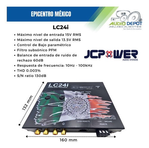 Epicentro Restaurador Doble Perilla Control De Bajos Jcpower
