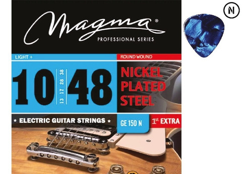 Encordado Guitarra Elect. 010 Magma Ge150n + Púa De Regalo!!