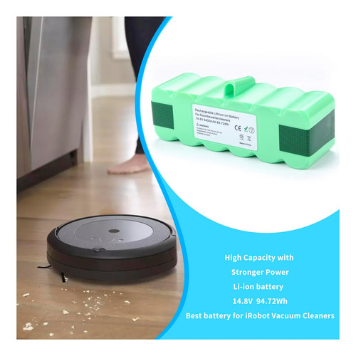 6400 Mah Batería Para Irobot Roomba Rextended Life