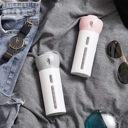 Smart Travel Botella Dispensador Set 4 En 1 Para Viajes