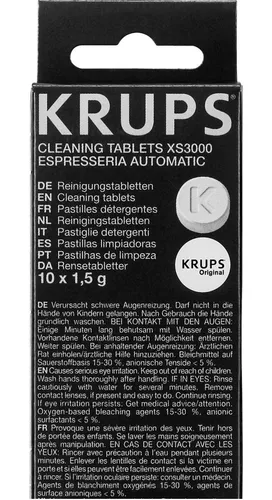 Krups XS3000 - Pastillas de limpieza, 3 unidades 