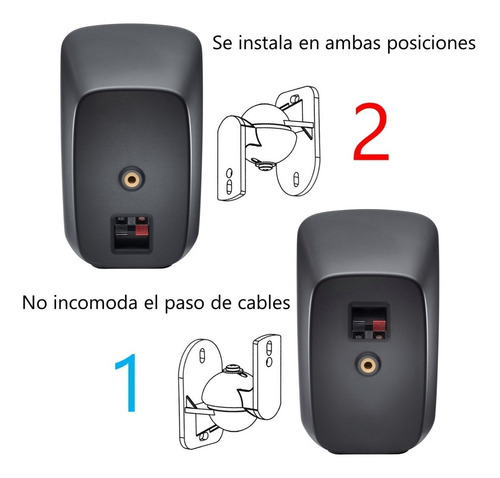 Imagen 3 de 8 de Soporte Base Pared Para Parlantes 5.1 De Teatros En Casa X 5