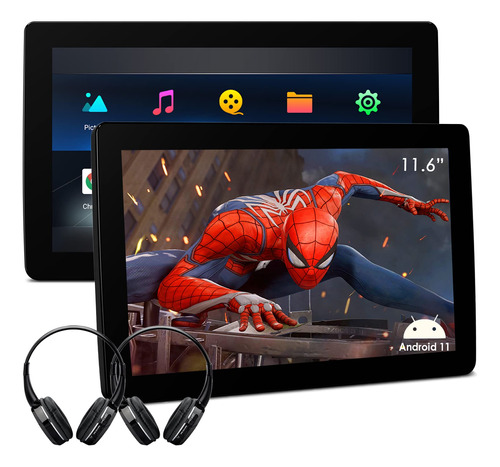 Tablet Dual Android 11 Para Reposacabeza Tv Asiento 2