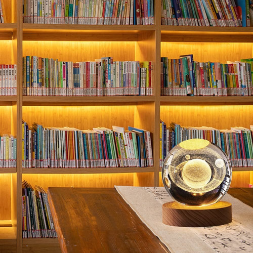 Lámpara De Proyección De Bola De Vidrio De Saturno Lamp 3d