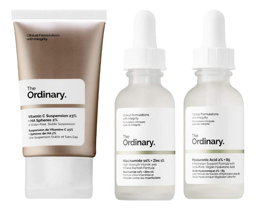 Set De Tratamiento Facial The Ordinary Vitamin C Cream Hyalu